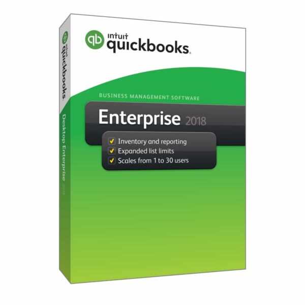 QuickBooks Enterprise Edition 2018 - 30 Users (One-off Licences)